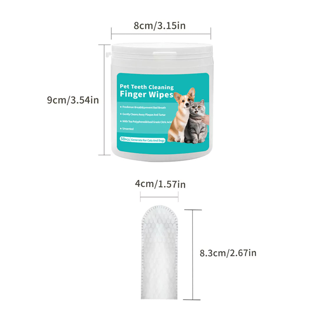 Aquapupz Teeth Wipe (50pcs)