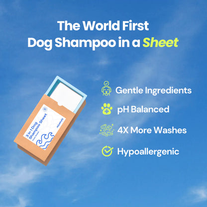 3-in-1 Dog Shampoo Sheet | FurSheet Ocean Breeze